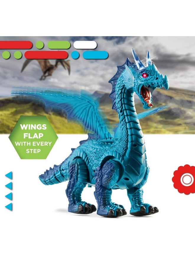 Discovery Kids Discovery Kids RC Dragon Smoke, Large Dinosaur Toy w/Actual Smoke Breath, Wing-Flapping, Roaring, Light-Up, Realistic Sound, Easy to Use Remote Control, Fire Mist, Fun Robot Birthday  - Image 4