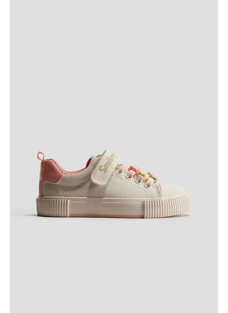 H&M Appliquéd Canvas Trainers