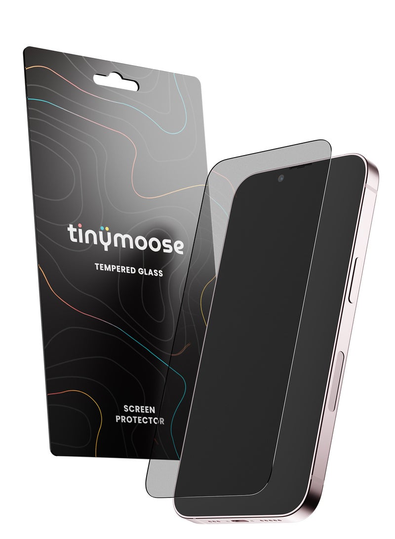 TinyMoose 2 Piece Ultra High Clarity Tempered Glass Screen Protector for iPhone 15 Plus - Image 1