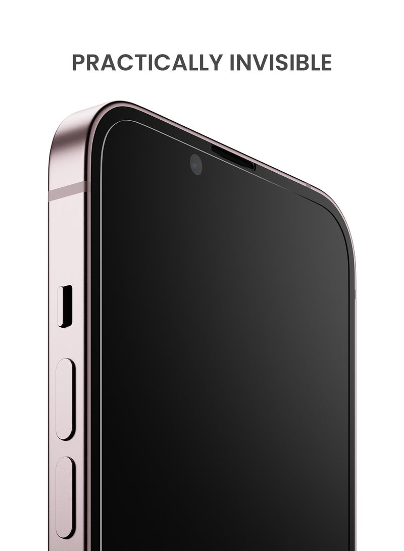 TinyMoose 2 Piece Ultra High Clarity Tempered Glass Screen Protector for iPhone 15 Plus - Image 4