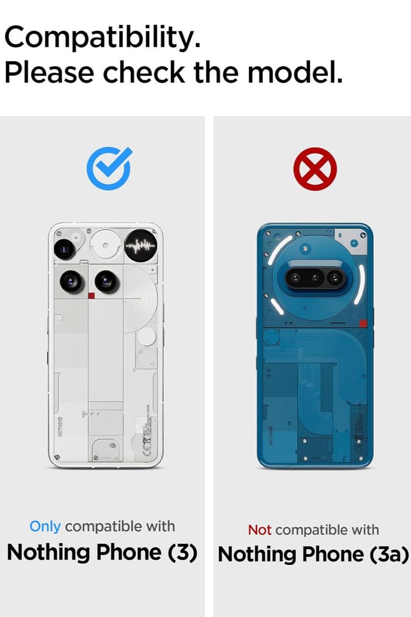 Spigen GLAStR Slim for Nothing Phone (3) Screen Protector Premium Tempered Glass - 2 Pack - Image 2