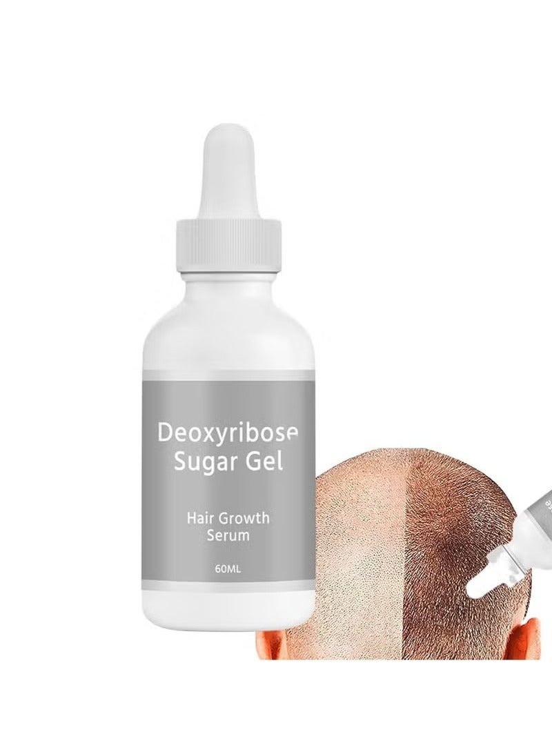 EELHOE Deoxyribose Sugar Gel Hair Growth, Hair Growth Oil, 60ml Deoxy Ribose Sugar Hair Growth Serums, Growing Hair Oil Scalp Gel For Hair Strengthening, Mild Hair Thickening Gel Safe Oil for Men Women - Image 1