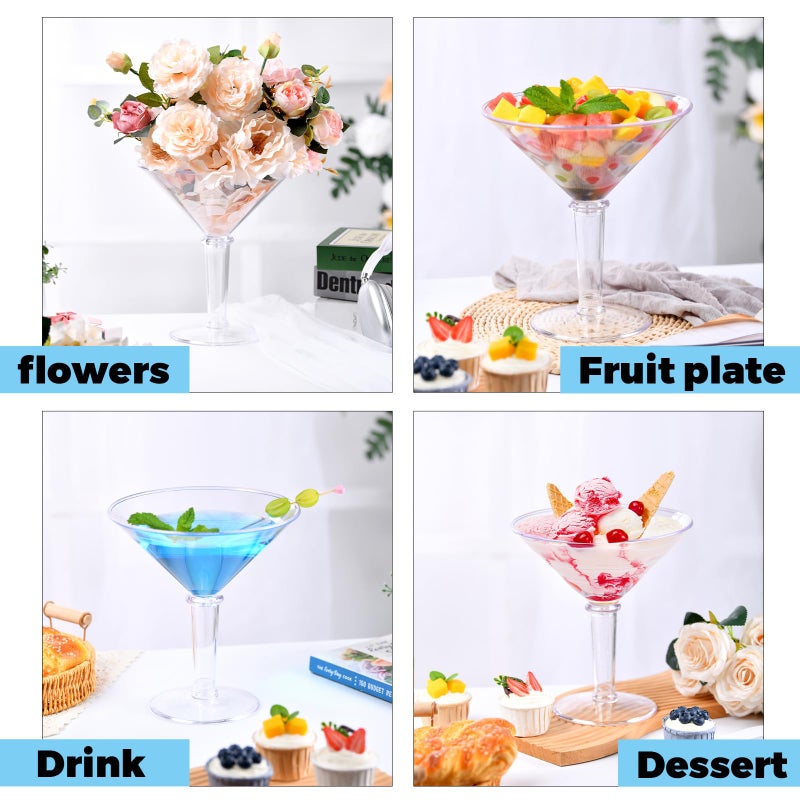 SAIAOKJ 48oz Giant Martini Glass Plastic Large Martini Glasses For Centerpieces Perfect For Martini Party Decorations Gifts & A Tini Bit Older Birthday(1pcs) - Image 5