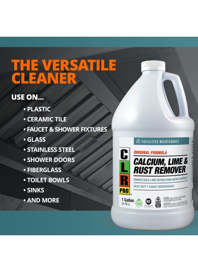Clr Pro Calcium Lime And Rust Remover 1 Gallon Bottle