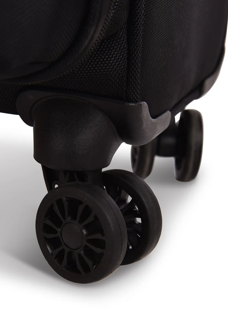 Echolac Echolac Relaxation Fabric Trolley 3Pc Set CT714A/3P Black