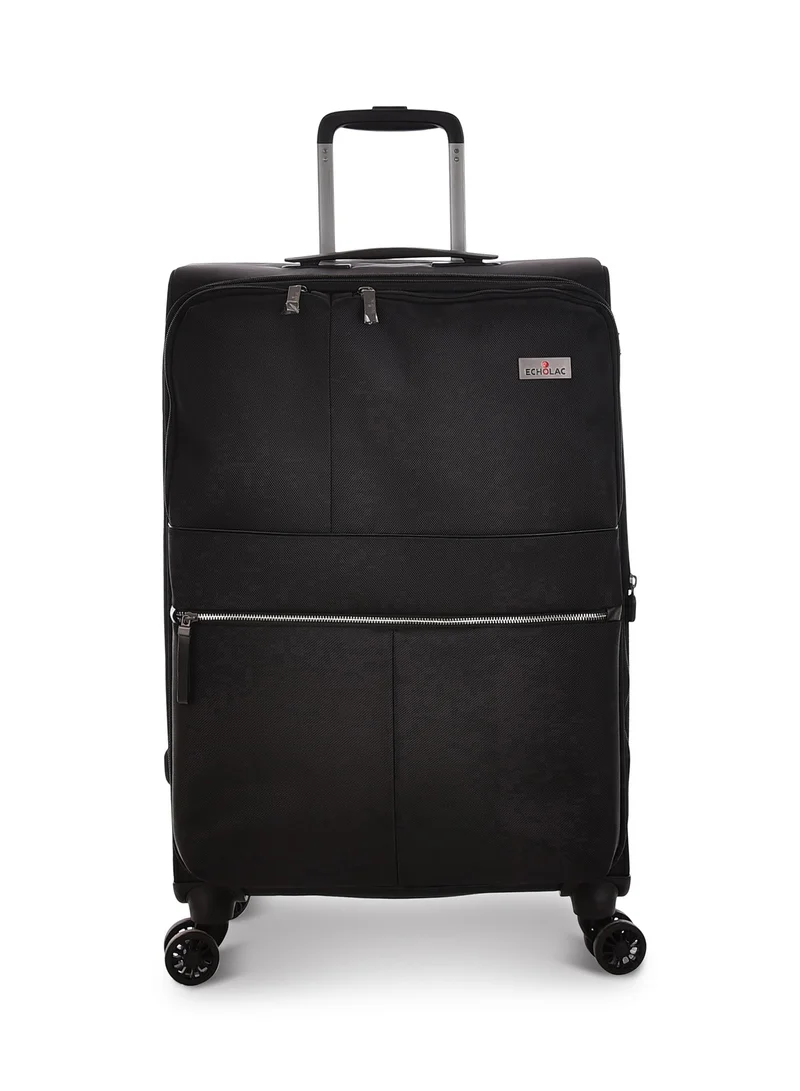 Echolac Echolac Relaxation Fabric Trolley 3Pc Set CT714A/3P Black