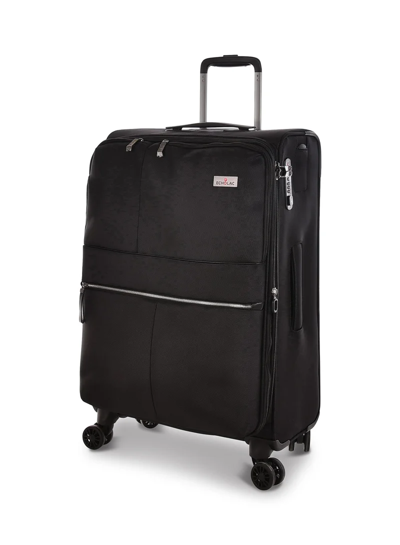 Echolac Echolac Relaxation Fabric Trolley 3Pc Set CT714A/3P Black