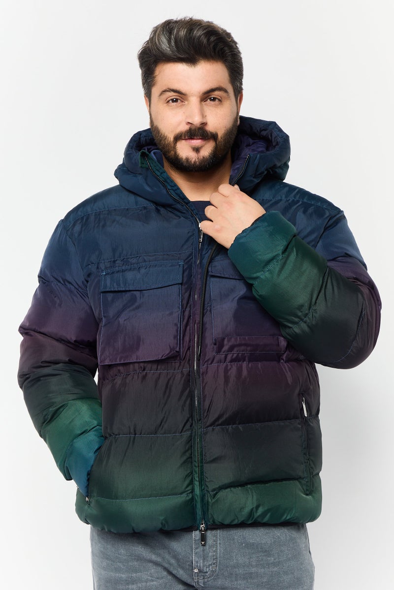 EMPORIO ARMANI Men Quilted Puffer Jacket Vest, Multicolor - Image 1