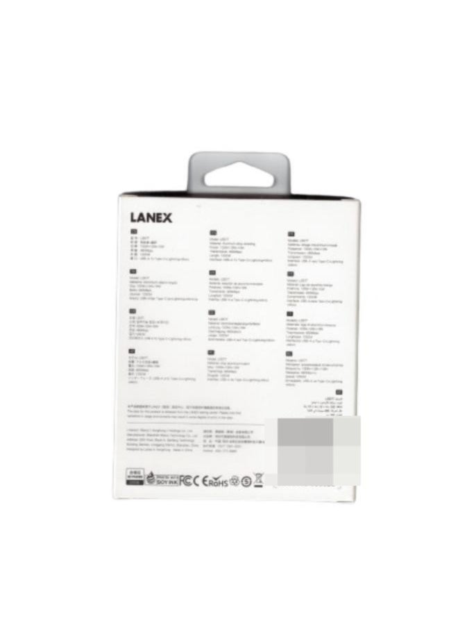 Lanex DATA CABLE 3*1  USB-A TO TYPE-C LIGHTNING+MICRO CHARGING AND TRANSMISSION
