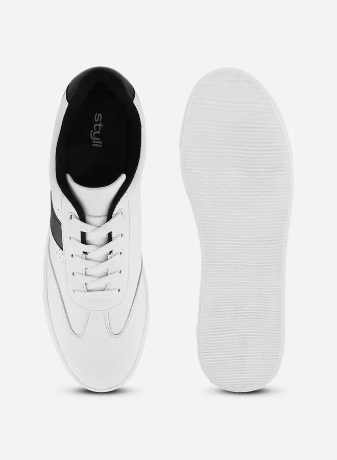 Styli Lace Up Platform Sole Sneakers