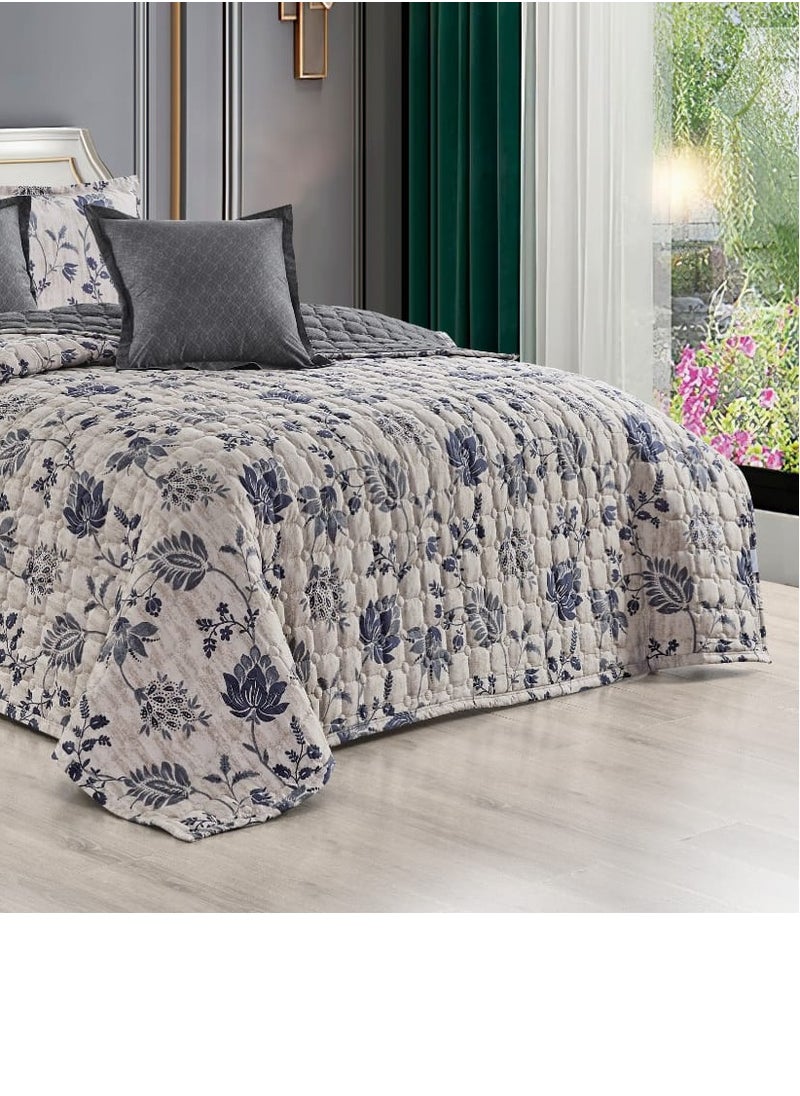Moon Summer printed one and a half person quilt set, excellent compressed filling, fixed, consisting of 4 pieces / 220*170  - Image 2