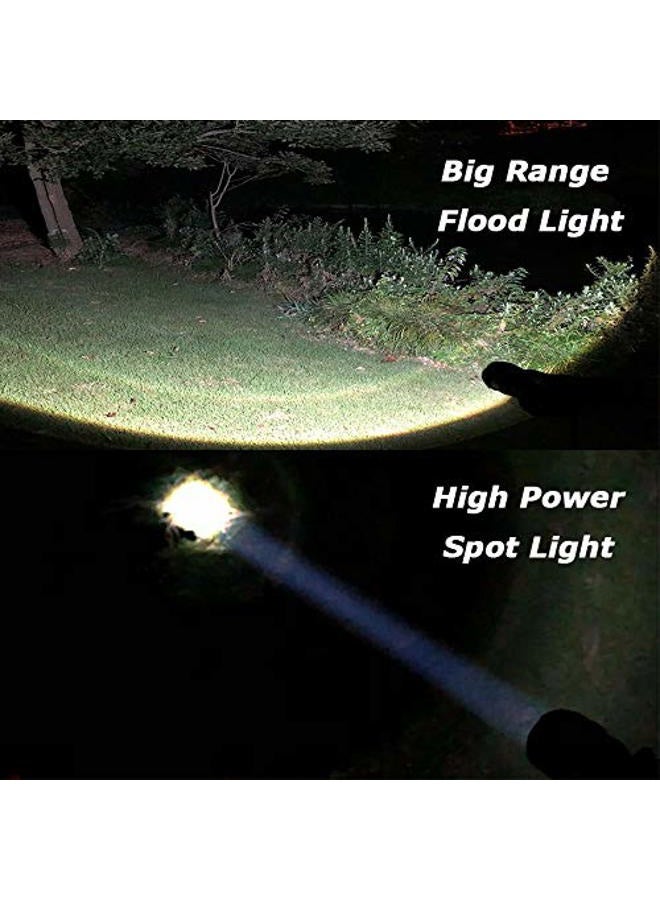 JARDLITE 8 Pack LED Emergency Handheld Flashlight, Adjustable Focus, Water Resistant with 5 Modes, Best Tactical Torch for Hurricane, Camping, Dog Walking - Image 5