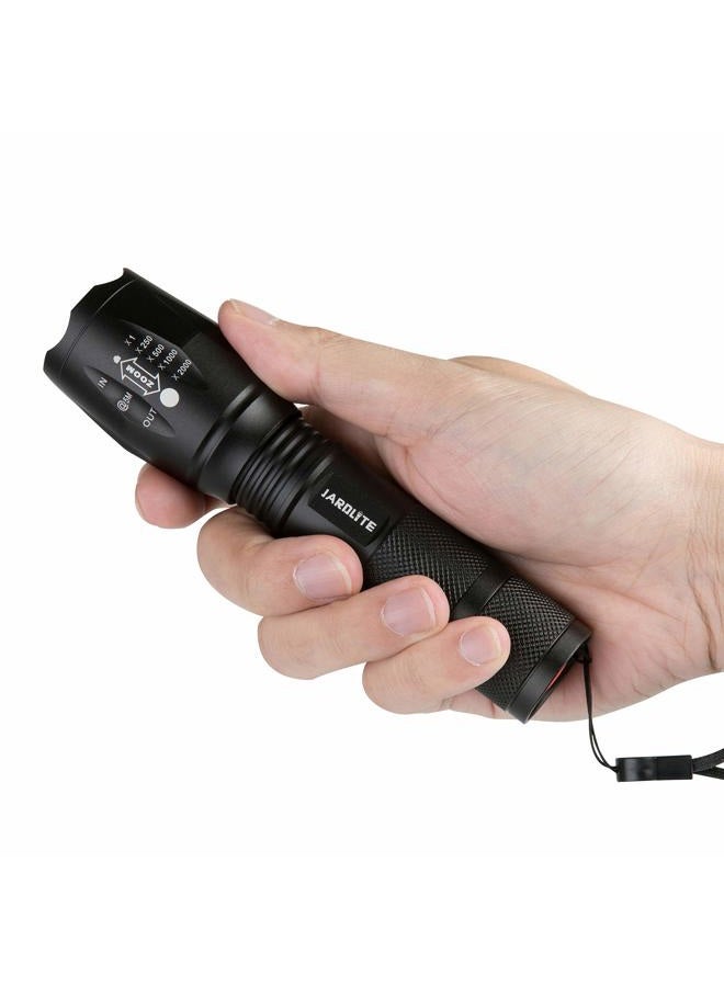 JARDLITE 8 Pack LED Emergency Handheld Flashlight, Adjustable Focus, Water Resistant with 5 Modes, Best Tactical Torch for Hurricane, Camping, Dog Walking - Image 3
