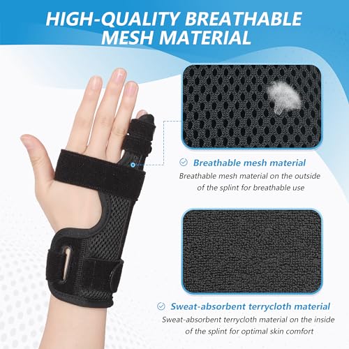 joingood Pinky Finger Splint, Finger Splint for Pinky, Broken Finger, Trigger Finger, Metacarpal Splint Hand Brace, Little Finger Brace for Tendonnitis, Pain Relief, Fits for Left & Right Hand(S) - Image 2