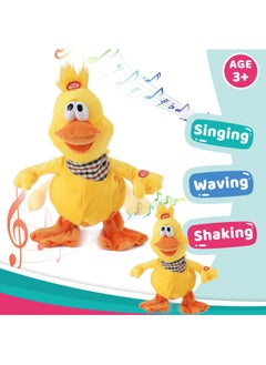 KASTWAVE 13" Quacking Duck Musical Stuffed Animal Duckling Walking Singing Waving Ducky Interactive Animate Barn Plush Toy Gift for Kids Boys Girls Holiday  - Image 3