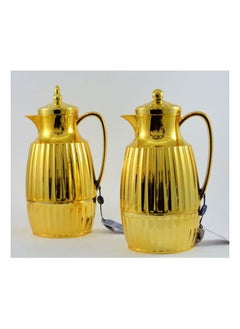 Homemaker Turkish-Made 2-Piece Gold Tea & Coffee Flask Set – 1L Each | Elegant Handle, Airtight & Spill-Proof, Heat Resistant, Premium Food-Grade, Rust & Corrosion Resistant  - Image 3
