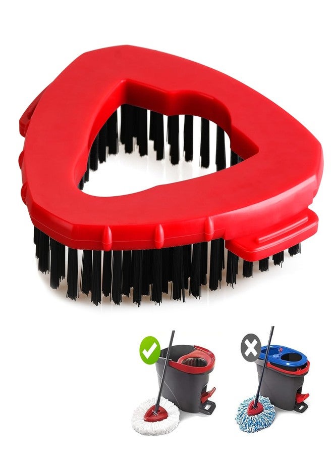 Hibaby 1 PC Spin Mop Scrub Brush Head Mop Head Replacement Compatible with O Cedar EasyWring 1Tank, Shower Floor Scrubber, Hard Bristle Cleaning Brush for Bathroom Kitchen Wall - Image 1