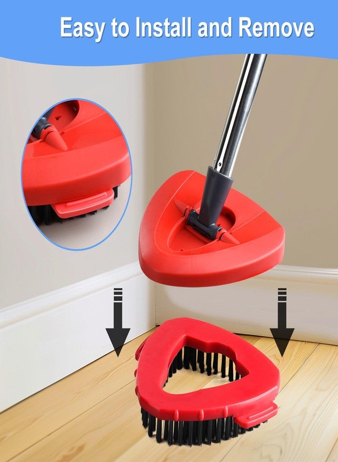 Hibaby 1 PC Spin Mop Scrub Brush Head Mop Head Replacement Compatible with O Cedar EasyWring 1Tank, Shower Floor Scrubber, Hard Bristle Cleaning Brush for Bathroom Kitchen Wall - Image 4