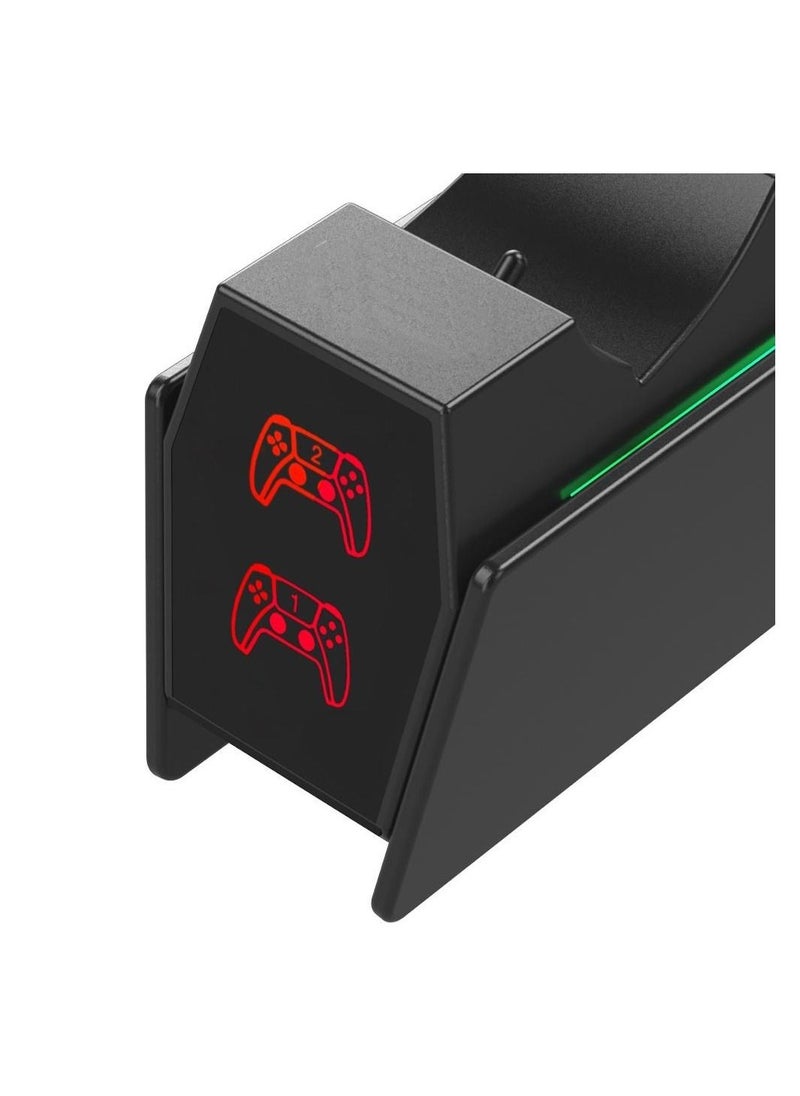 Fast Charging Dock for PS5 Dualsense Controller with 2 Types of Cable and LED indication (PlayStation 5)