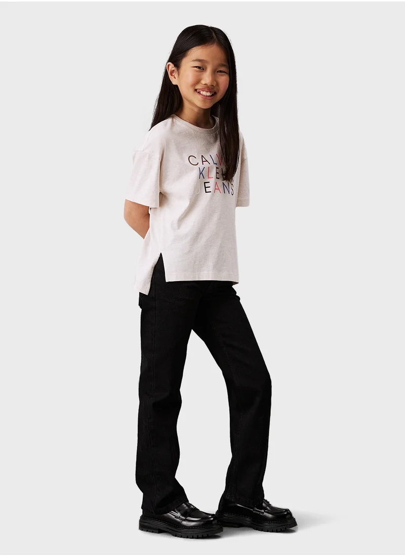 كالفن كلاين جينز Youth Color Logo T-Shirt