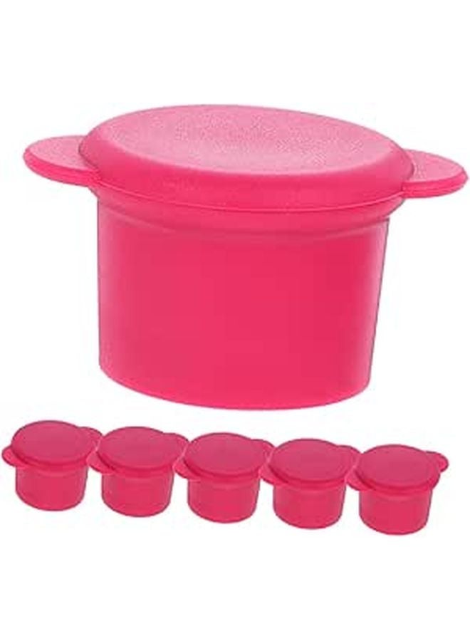 6Pcs Reusable Silicone Wine Bottle Stoppers Set Airtight Seal Food Grade Caps - Image 1