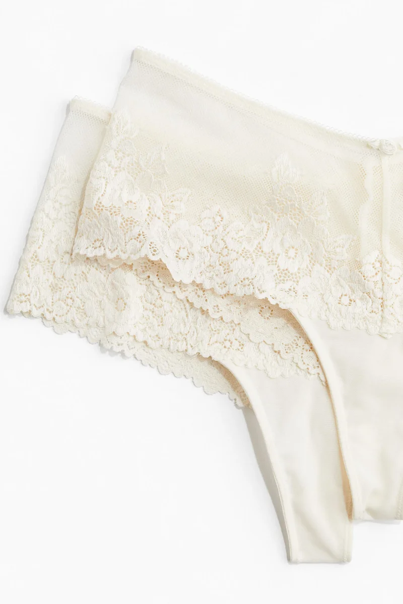 H&M 2-pack lace hipster thong briefs
