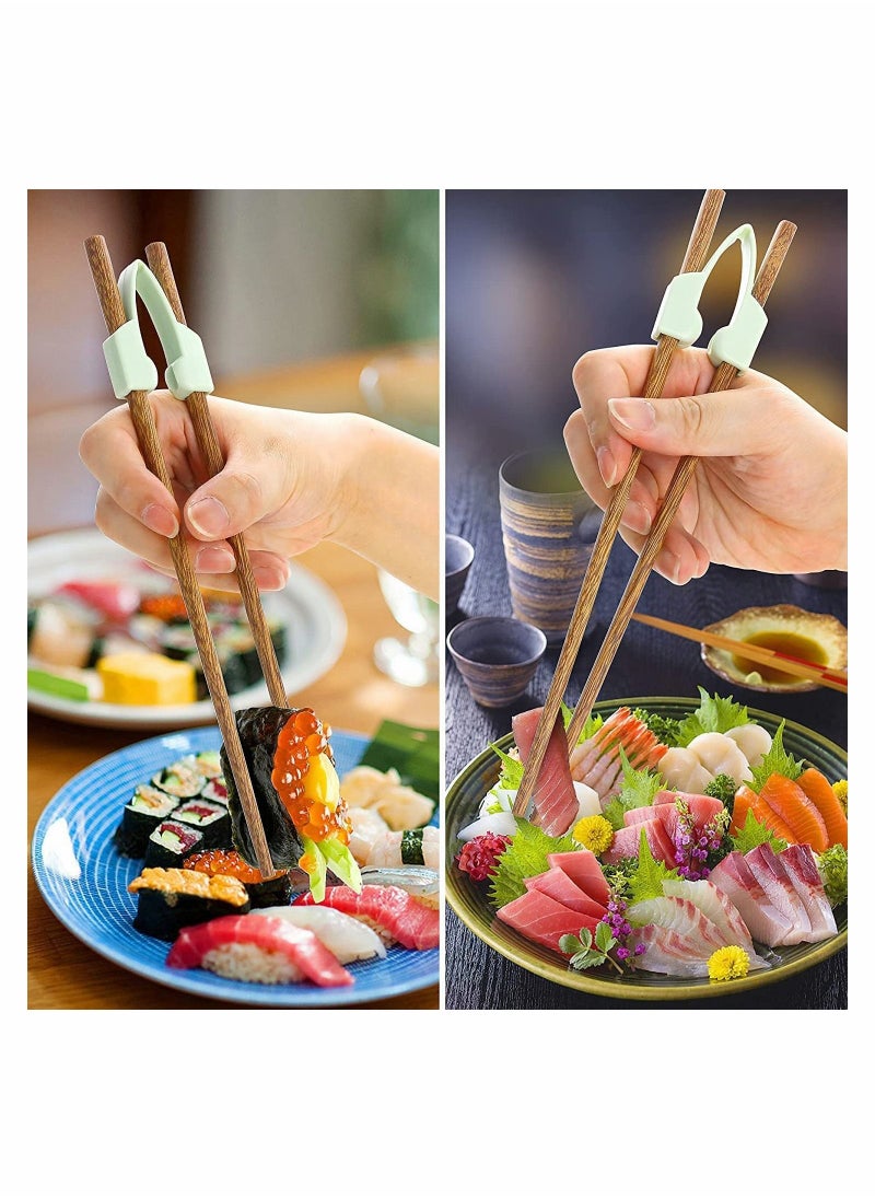 KASTWAVE - 3Pcs Chopstick Helpers with 3 Pairs Non Slip Training Chopsticks - Image 1