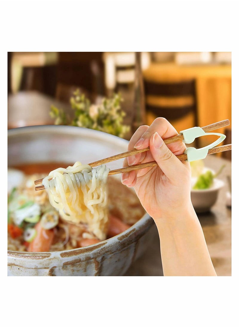 KASTWAVE - 3Pcs Chopstick Helpers with 3 Pairs Non Slip Training Chopsticks - Image 1