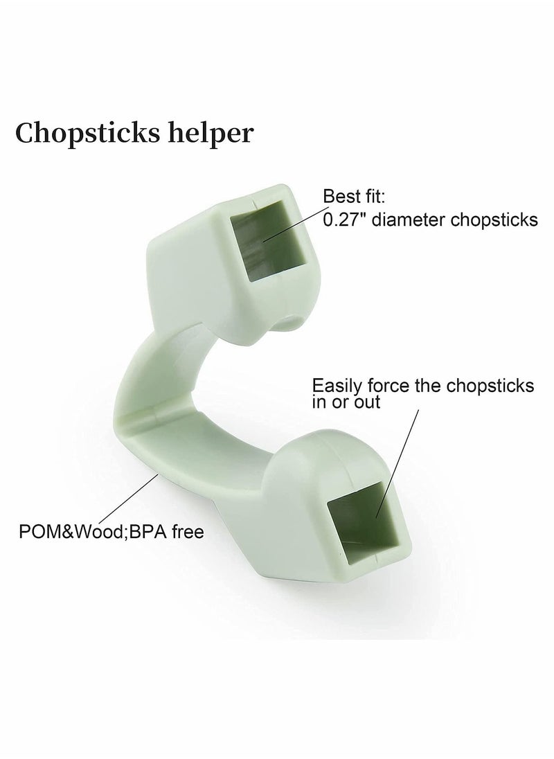 KASTWAVE - 3Pcs Chopstick Helpers with 3 Pairs Non Slip Training Chopsticks - Image 1