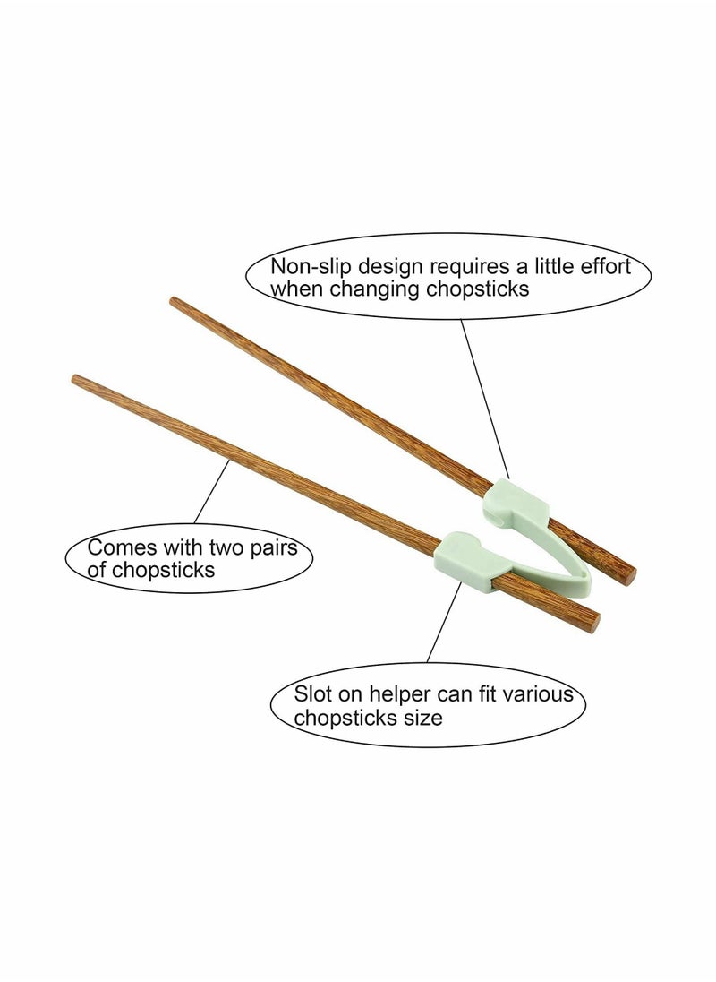 KASTWAVE - 3Pcs Chopstick Helpers with 3 Pairs Non Slip Training Chopsticks - Image 1