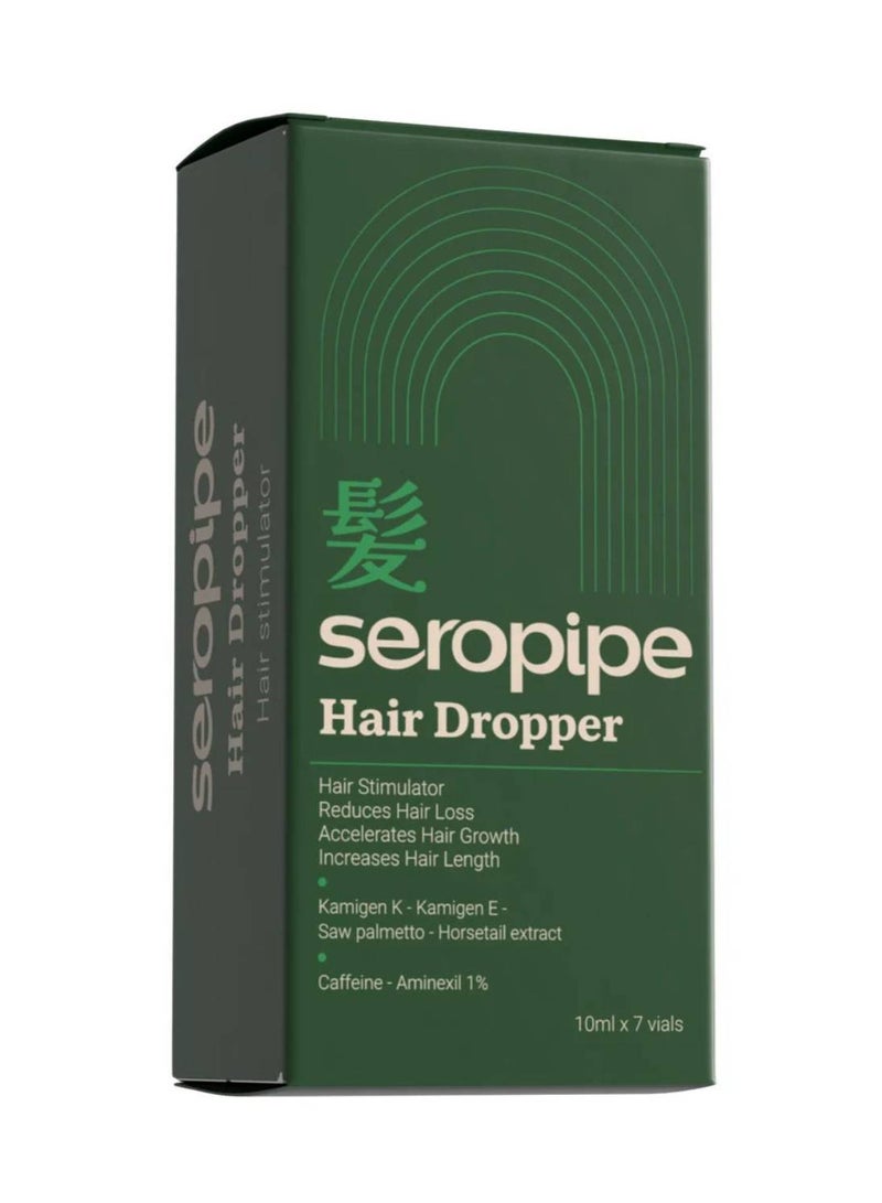 seropipe قطارة شعر 10 مل × 7 زجاجات