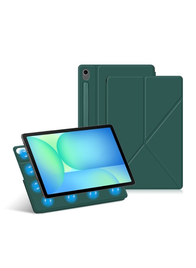 عام غطاء لوحي رفيع متوافق مع سامسونج جالكسي تاب S10 FE بلس 11 إنش، غطاء من جلد TPU رفيع واقي بتصميم فوليو ذكي مع إغلاق مغناطيسي. - Image 1