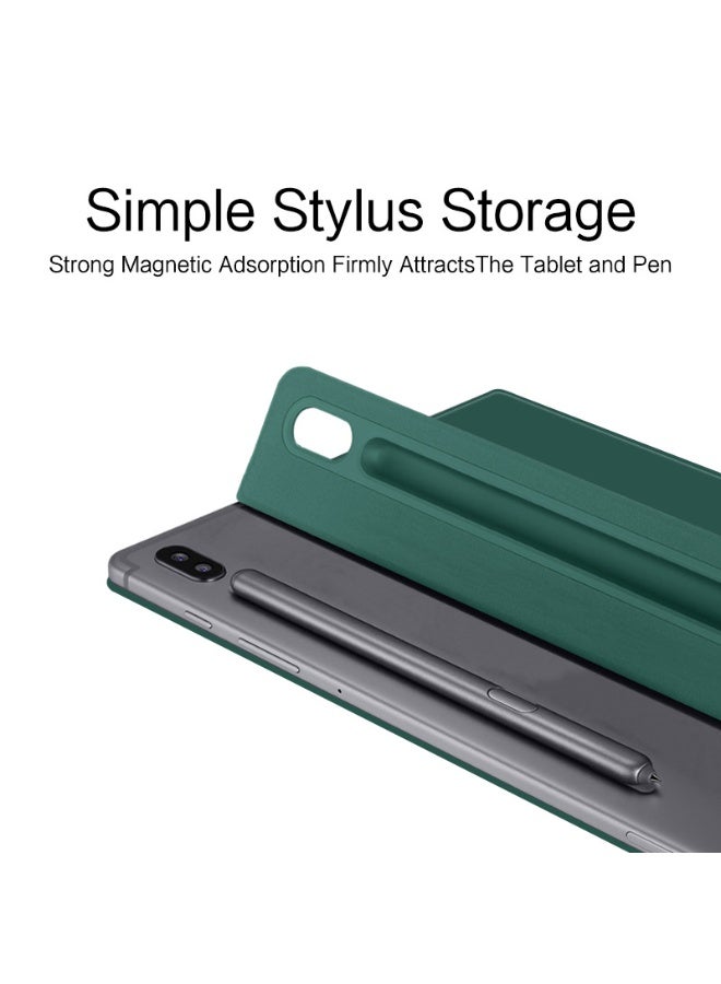 عام غطاء لوحي رفيع متوافق مع سامسونج جالكسي تاب S10 FE بلس 11 إنش، غطاء من جلد TPU رفيع واقي بتصميم فوليو ذكي مع إغلاق مغناطيسي. - Image 2