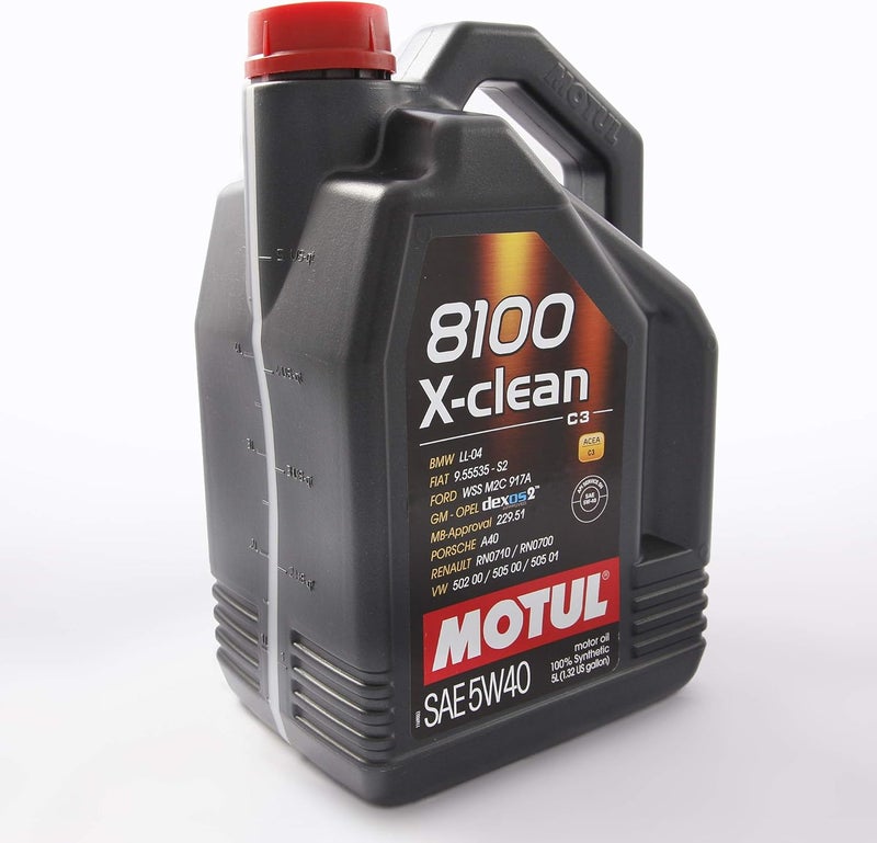 MOTUL زيت محرك موتول 8100 إكسكلين 5W40 صناعي كامل مصمم للمساعدة في حماية أنظمة الانبعاثات أداء محرك نظيف قدرة تصريف طويلة استجابة محسنة للمحرك 5L - Image 5