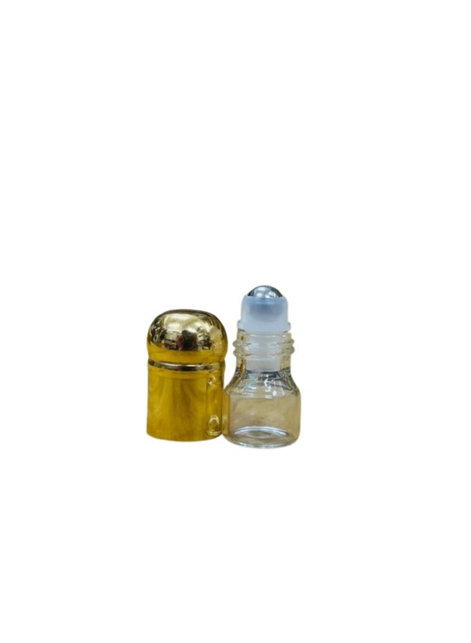 Generic Product عبوة من 50 زجاجة عينة زجاجية شفافة سعة 1 مل للزيوت الأساسية، زجاجة دوارة زجاجية فارغة مع كرة دوارة من الفولاذ المقاوم للصدأ، قوارير زجاجية سعة 1/4 درام، عبوة عطر دوارة مع قمع وفتاحة قطارة متضمنة - Image 2