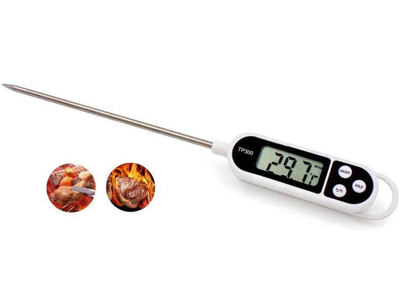 MELFI Digital Meat Thermometer – Waterproof Instant Read Food Thermometer with Probe for Cooking, Grilling, BBQ, Kitchen, Milk, and Hot Water – Portable Electronic Thermometer for Meat & Liquids - Image 1