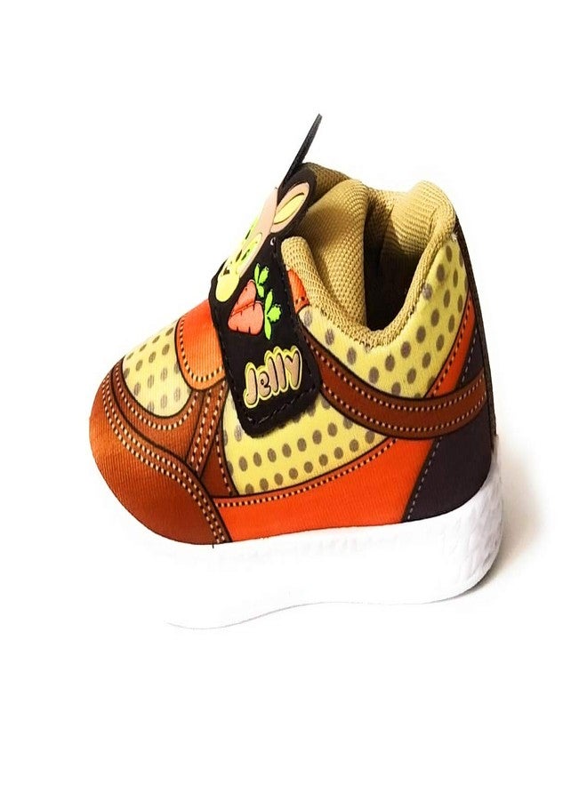 Coolz Baby Unisex Casual First Walking Shoes Jelly for 1-4 Years Boys and Girls (Brown, 2_Years) - Image 3