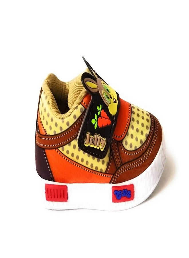 Coolz Baby Unisex Casual First Walking Shoes Jelly for 1-4 Years Boys and Girls (Brown, 2_Years) - Image 2
