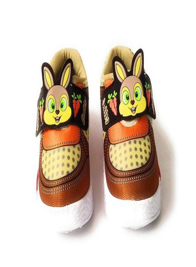 Coolz Baby Unisex Casual First Walking Shoes Jelly for 1-4 Years Boys and Girls (Brown, 2_Years) - Image 4