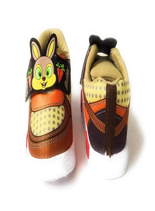 Coolz Baby Unisex Casual First Walking Shoes Jelly for 1-4 Years Boys and Girls (Brown, 2_Years) - Image 5