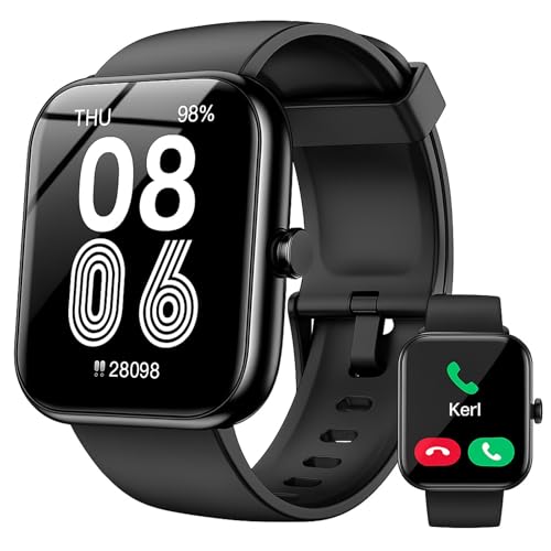 SENBONO Smart Watch with Alexa Built-in, 1.83" HD Touchscreen, Digital Bluetooth Calling, IP68 Waterproof Fitness Tracker, 120+ Sports Modes, 24/7 Heart Rate/Sleep Monitor for iPhone Android (Black) - Image 1