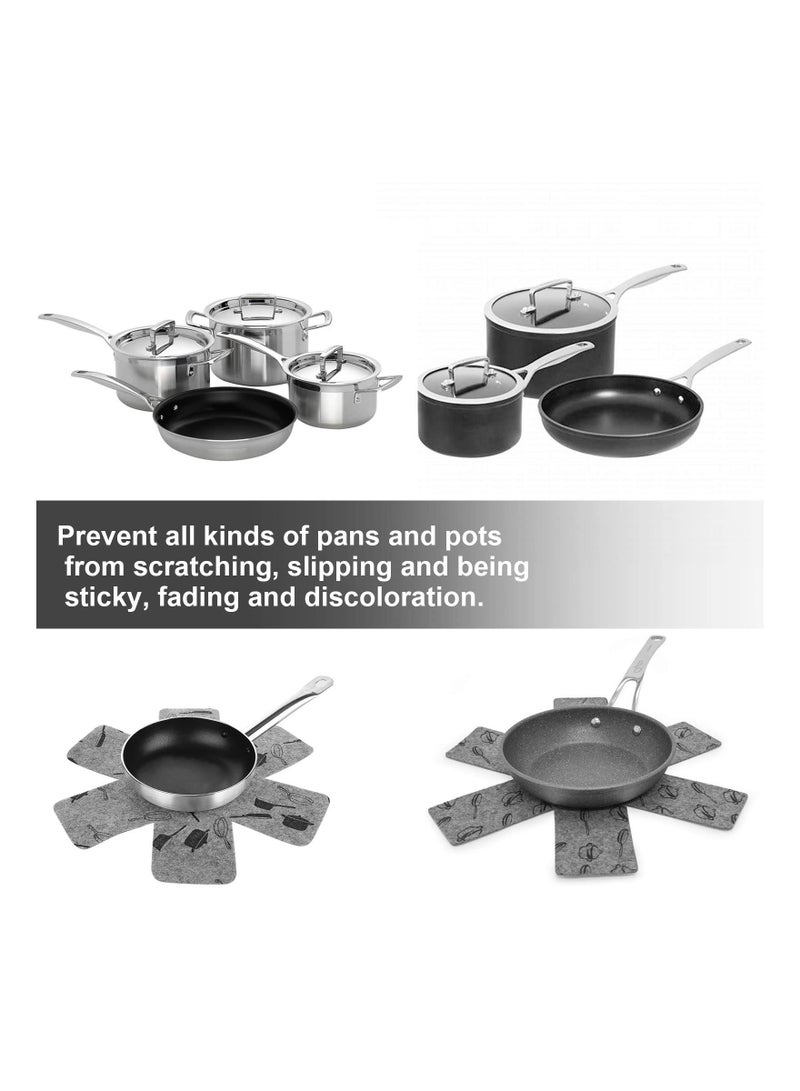 SYOSI SYOSI Pot and Pan Protectors, 12 Pcs with 3 Different Sizes, Cookware Protector Pots, Pans Dividers, Anti-Slip Pans Separator to Avoid Scratching or Marring When Stacking - Image 3