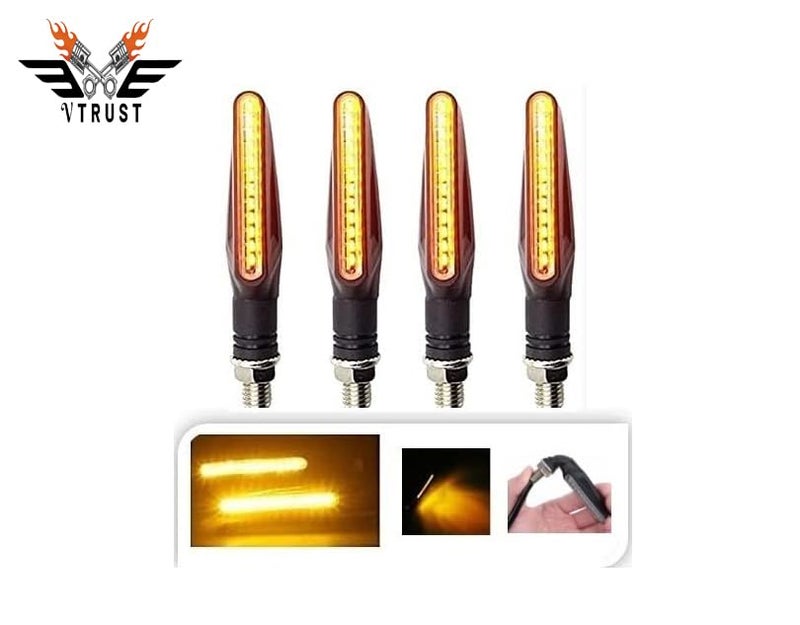 VTRUST مؤشرات SMD KTM الأصلية المقاومة للماء، 9 LED عالية السطوع، عالمية لجميع موديلات الدراجات، أضواء إشارة الانعطاف، دراجة نارية، برتقالي، عبوة من 4 - Image 1