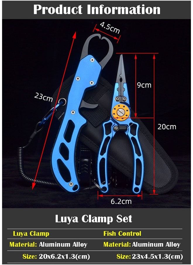 ZCM-HAPPY Multifunctional Aluminum Alloy Lure Pliers Fish Control Combination Set  - Image 2