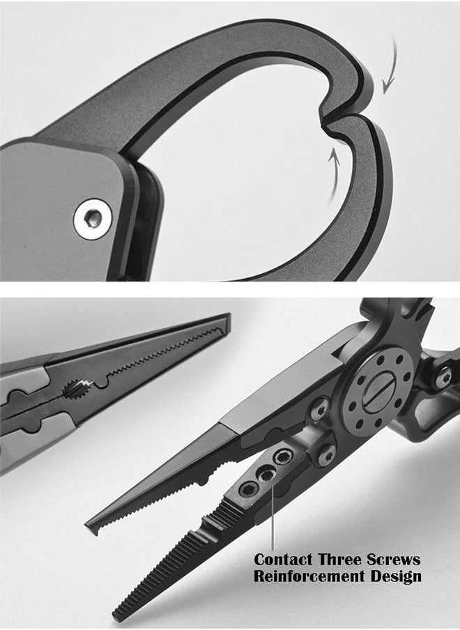 ZCM-HAPPY Multifunctional Aluminum Alloy Lure Pliers Fish Control Combination Set  - Image 4