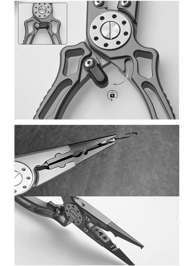 ZCM-HAPPY Multifunctional Aluminum Alloy Lure Pliers Fish Control Combination Set  - Image 3