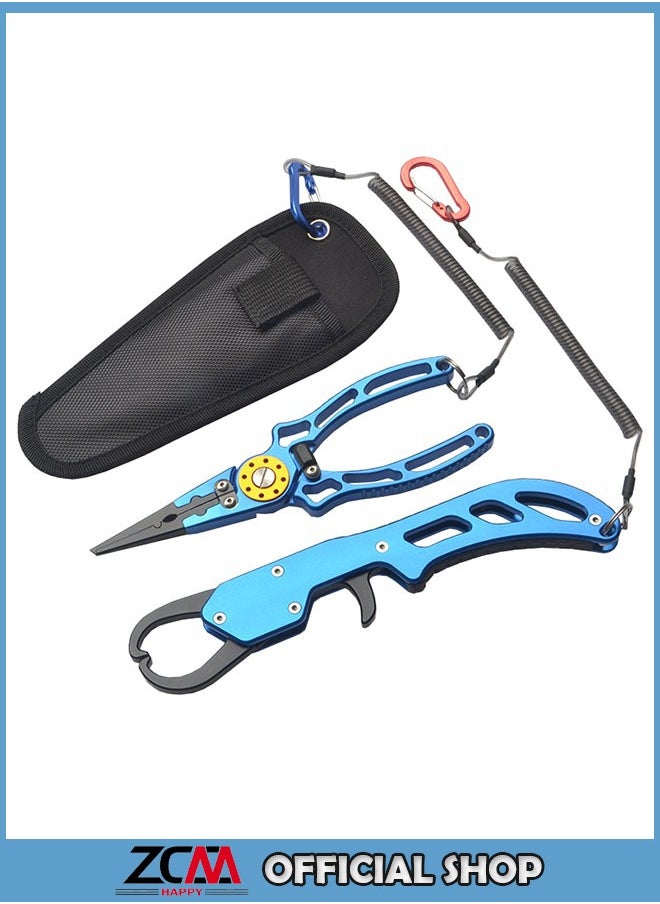 ZCM-HAPPY Multifunctional Aluminum Alloy Lure Pliers Fish Control Combination Set  - Image 1