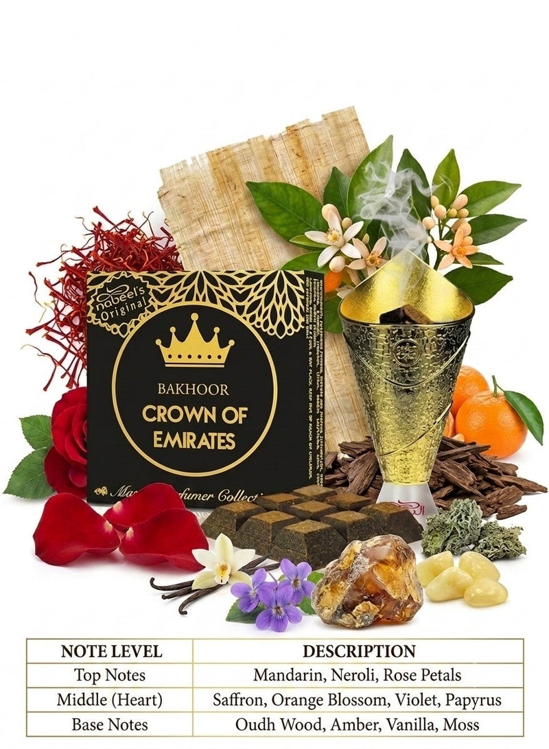 Nabeel 4Pcs Bakhoor Crown of Emirates Incense 40GMS - Image 4
