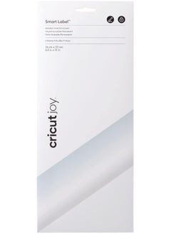 Cricut Joy Smart Label Writeable Vinyl Permanent  Transparent  33Cm (13")  4xSelf Adhesive Vinyl Sheets  For Use With Joy  - Image 1