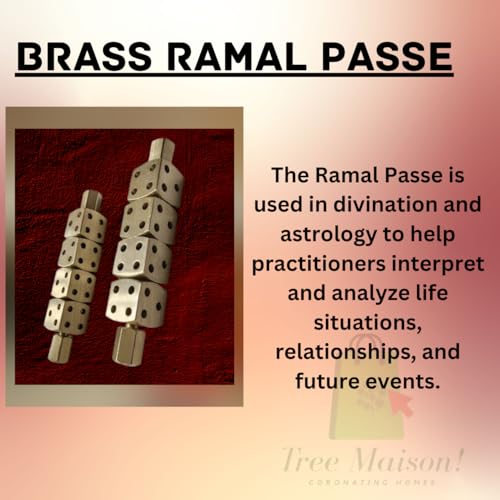 TREE MAISON CORONATING HOMES Ramal Passa Pair | Brass Ramal Pase | Divination Tool | Ramal Dice | Ramal Shastra Astrology Dice | Predictions & Positive Energy - Image 5
